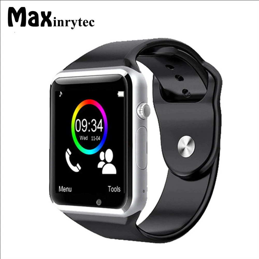 Maxinrytec A1 наручные часы Bluetooth Смарт Спорт Шагомер поддержка SIM TF карта камера Smartwatch