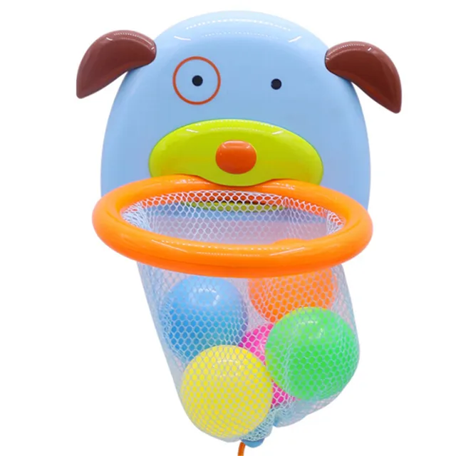 Floating Puppy Water Toy Bathtub Bath Shoot And Splash Basketball Hoop Sets For Children For The Bathroom Cognitive