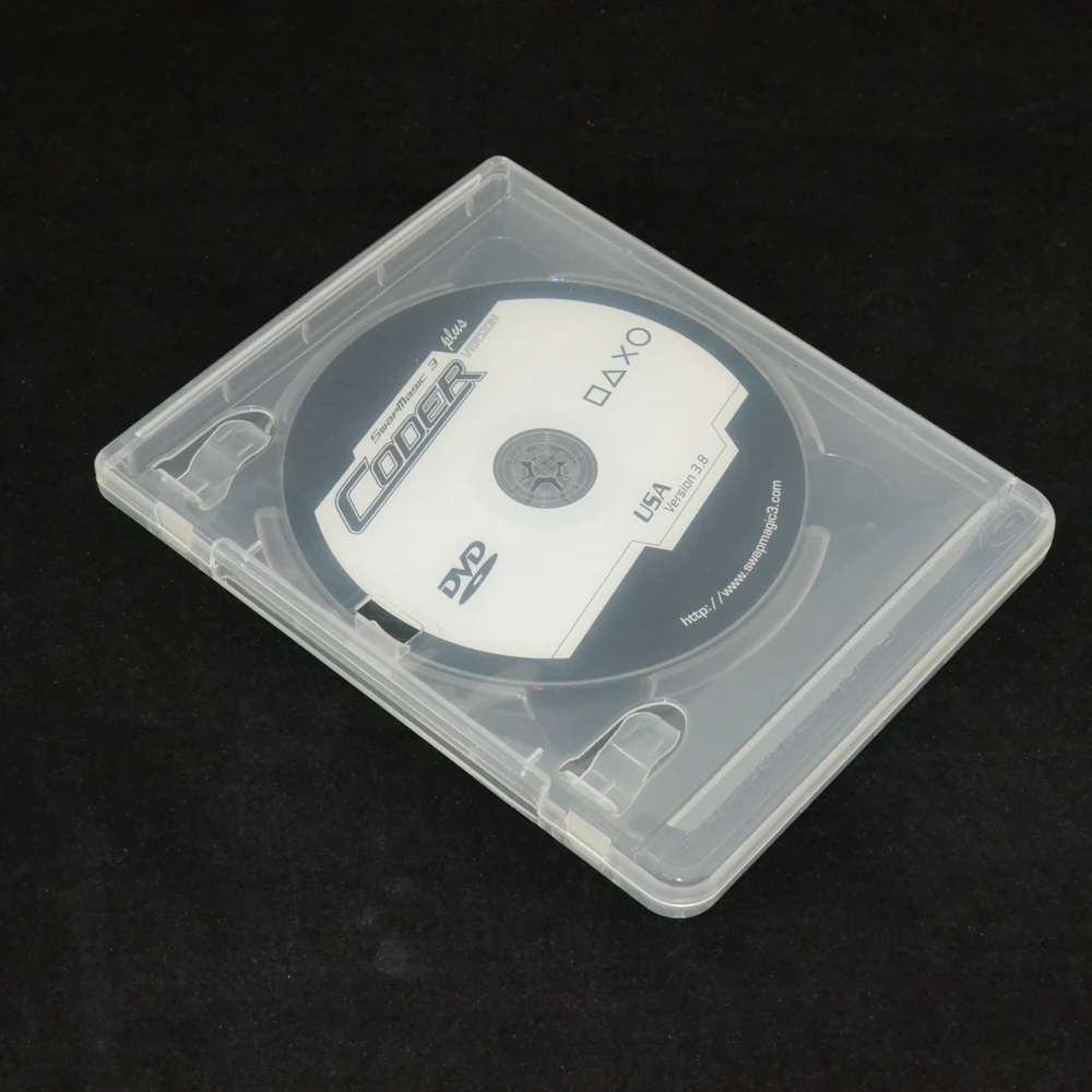  High quality CD-ROM Protector Housing case optical disk Shell Transparent White thickness for PS3 f