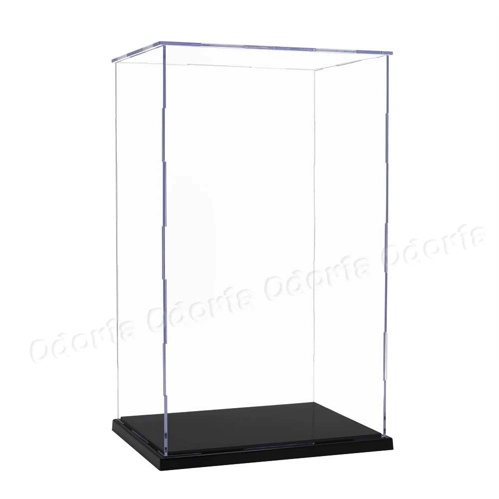 Прозрачная акриловая/пластиковая коробка для дисплея 31 2 см H Perspex пылезащитный