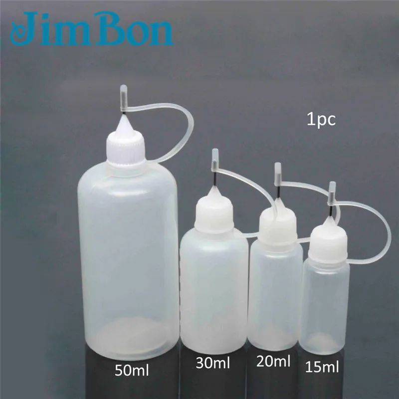 

1pcs 15ml/20ml/30ml/50ml Plastic Dropper Bottle With Childproof Cap Long Thin Needle Tip 100ml Empty E Liquid Bottle