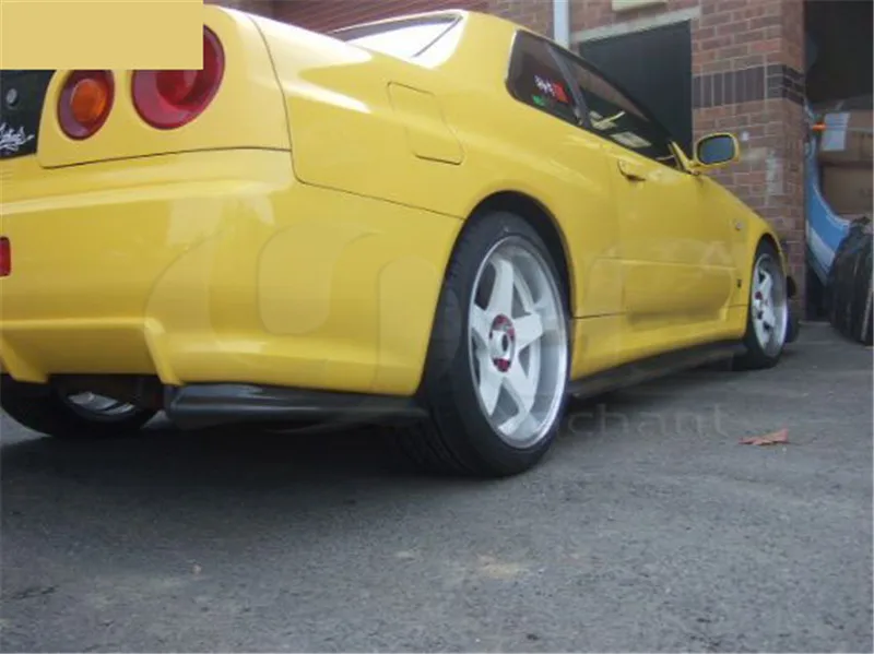 1999-2002 Nissan Skyline R34 GTR Nismo Style Rear Bumper Corner Spats Attachment (11)