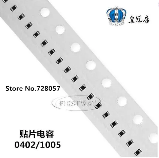 

1005 4.7pF 4p7 50V 0402 200pcs/lot Free shipping SMD ceramic capacitors