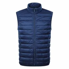 Хит, 90%, белый утиный пух, мужской, весна, осень, зима, ультра светильник, утиный пух, жилет, без рукавов, куртка, жилет, осень, красный, черный, жилет