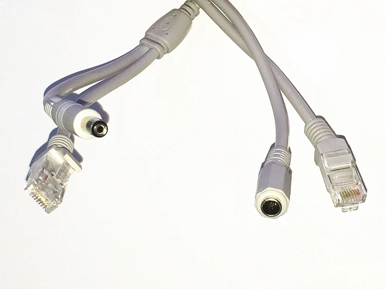 Сетевой кабель для камеры видеонаблюдения 10 м 33 фута RJ45 + источник постоянного