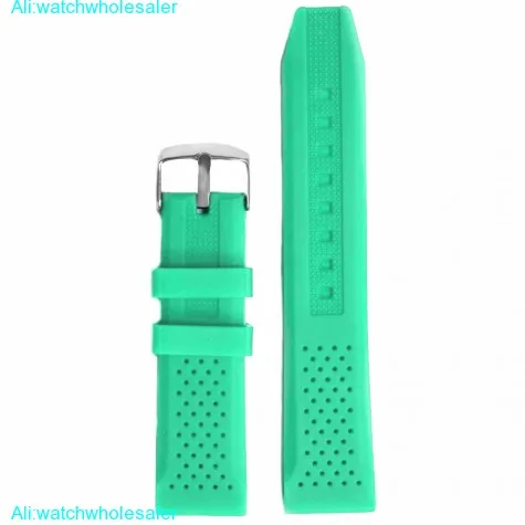 22mm light aquamarine Silicone Jelly Rubber Unisex Watch Band Straps WB1051W22JB