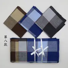 10 шт. Новинка свадебный подарок обеденный стол классический хлопковый носовой платок Полотенца 40 см клетчатые носовые платки Для мужчин платок chustki H17