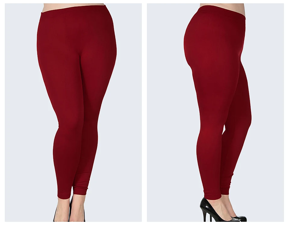 Women's Plus Size Modal Seamless High Waist Leggings Full Length Stretchy Basic Ankle Leggings Solid Color Long Legging Pants amazon leggings