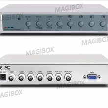 4 изображения сплиттер VGA выход, видео разделитель монитора 4in 1out+ пульт дистанционного управления