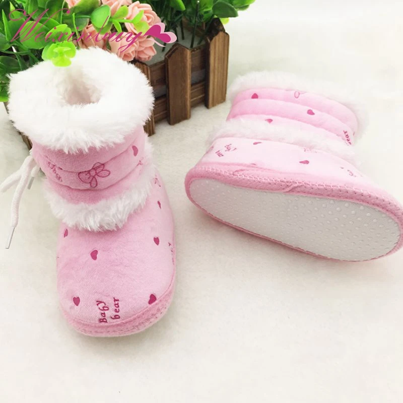 Заводская цена! Детские Обувь для девочек зимние ботинки детские Прочные ботинки со шнуровкой Prewalker 0-18 месяцев