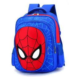 Новые поступления 2018 мальчиков школьные сумки мультфильм 3D Человек-паук детские школьные рюкзаки Детский сад/основной мальчик mochila Дети