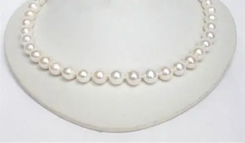 

Free Shipping >>>>> NEW round 18" AAA 6-5 MM SOUTH SEA NATURAL White PEARL NECKLACE 14K GOLD CLASP