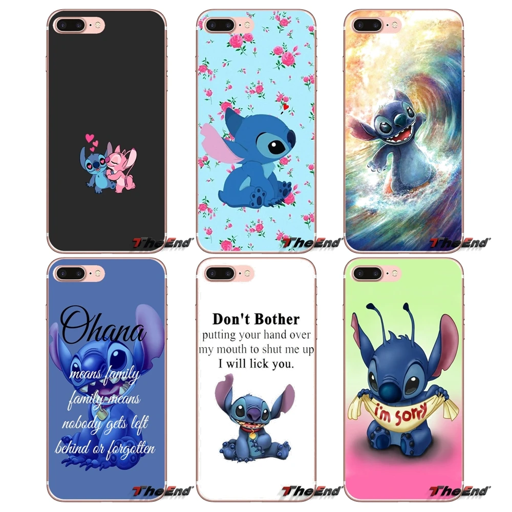 

Lilo and stitch Ohana Family For Sony Xperia Z Z1 Z2 Z3 Z5 compact M2 M4 M5 E3 T3 XA Aqua LG G4 G5 G3 G2 Mini Silicone Cover Bag