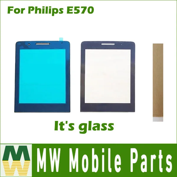 

2.8 Inch For Philips Xenium E570 E571 Touch Screen Digitizer Front Glass Lens Sensor Black color with tape