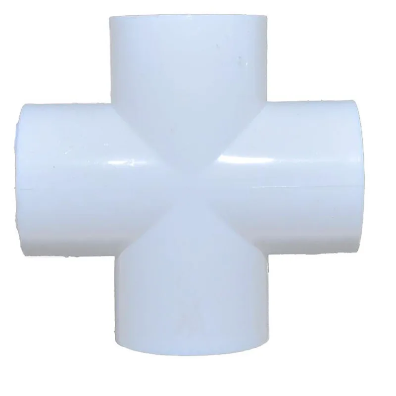 Pvc pipe four way water pipe fittings Cross 25mm x5in Pipe Fittings