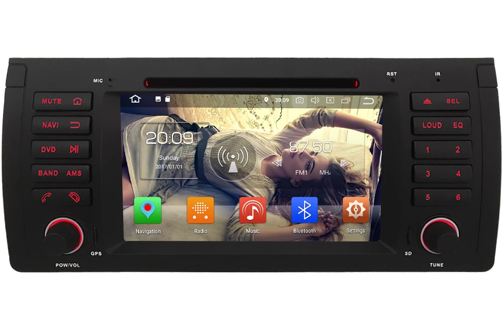 Best 7" Octa Core 4G WIFI Android 8.1 4GB RAM 64GB ROM RDS FM Car DVD Player Stereo Radio Head Unit GPS Glonass For BMW E53 E39 M5 X5 0