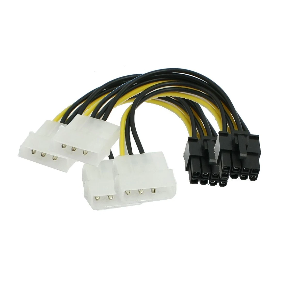 

Promotion!2 Pcs ATX Dual 4 Pin Male to 8 Pin Female Power Adapter Cable