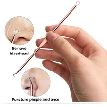 Высокое качество и профессиональный инструмент для удаления угрей Нержавеющая сталь Профессиональный комедоны, акне для прыщей, черных точек инструмент для чистки