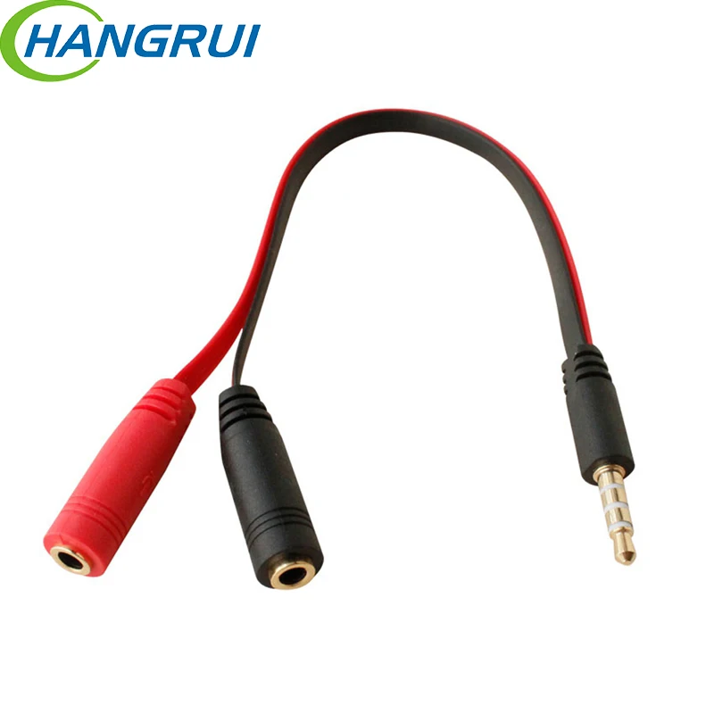 

Hangrui Audio Adapter Cable Earphone Adapter Extend Cable Headphone Headset Lengthen Line To PC Phone MP3/4 Audio Output