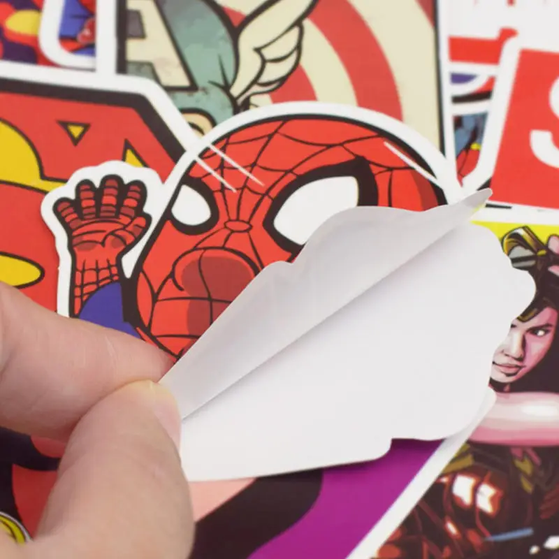 50 шт. супергерой компьютерная наклейка Классический Аниме стиль граффити наклейка s для мото автомобиля и чемодана крутая наклейка для ноутбука s Кожа Наклейка