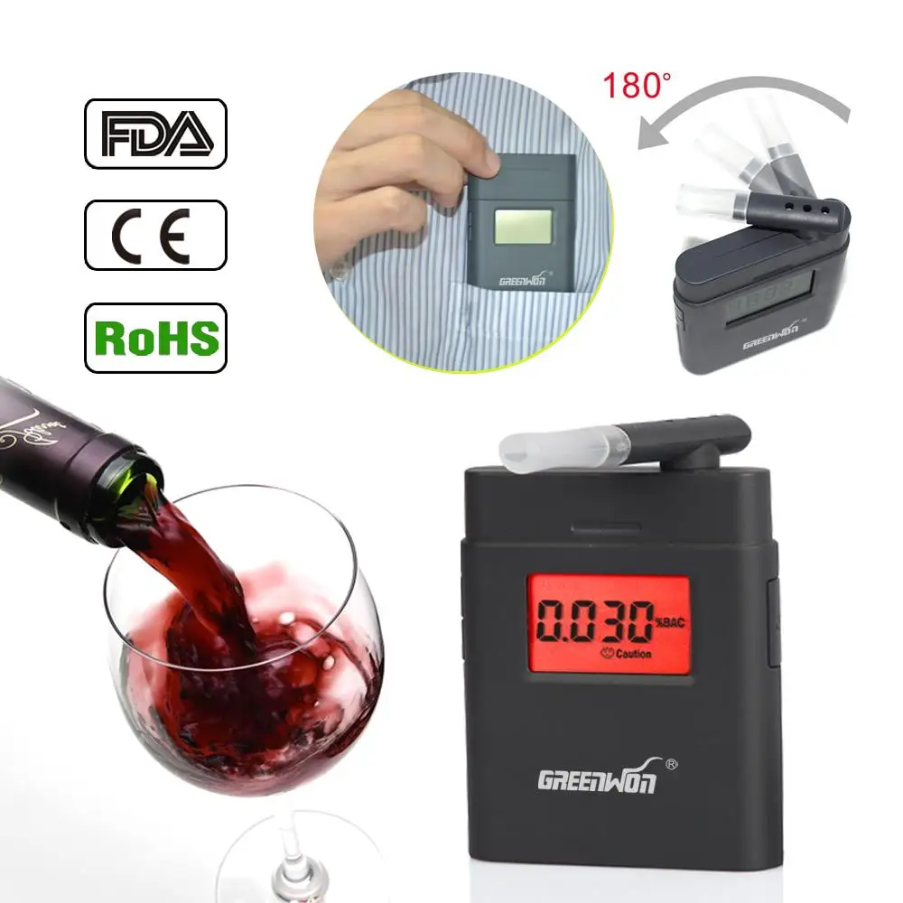 Buy digital breathalyzer alcohol breath tester