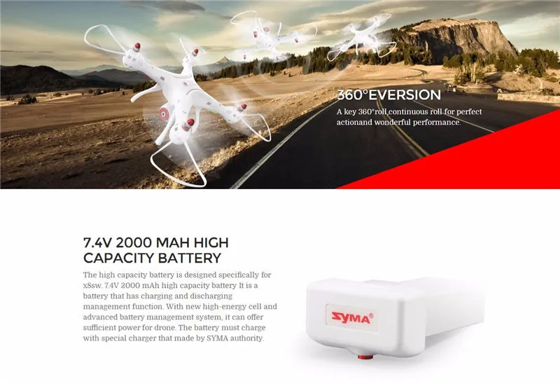 Syma X8SW Wifi FPV Quadcopter with 720P HD Camera