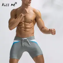 Мужская одежда для плавания, сексуальные однотонные купальные костюмы контрастного цвета, плавки для серфинга, пляжная одежда, мужские плавки, дышащие шорты-боксеры для плавания