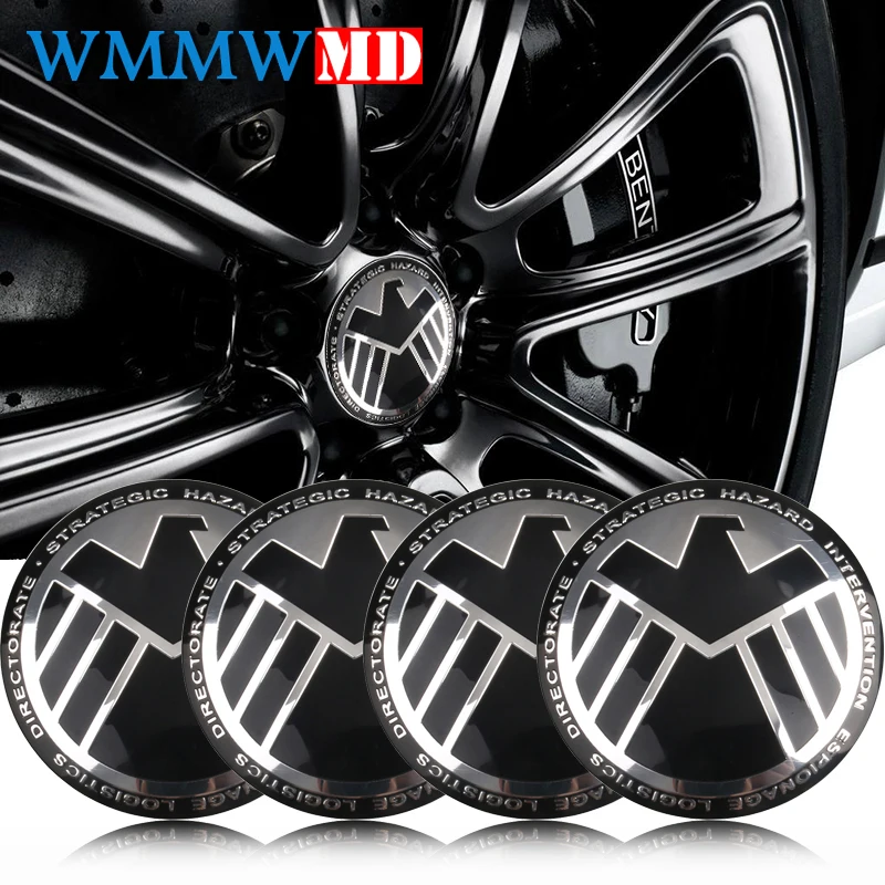 

4Pcs Car Styling Shield Emblem Wheel Hub Caps Stickers eagle Badge Decals Accessories For Bmw Audi Nissan Kia Mazda Toyota Hond
