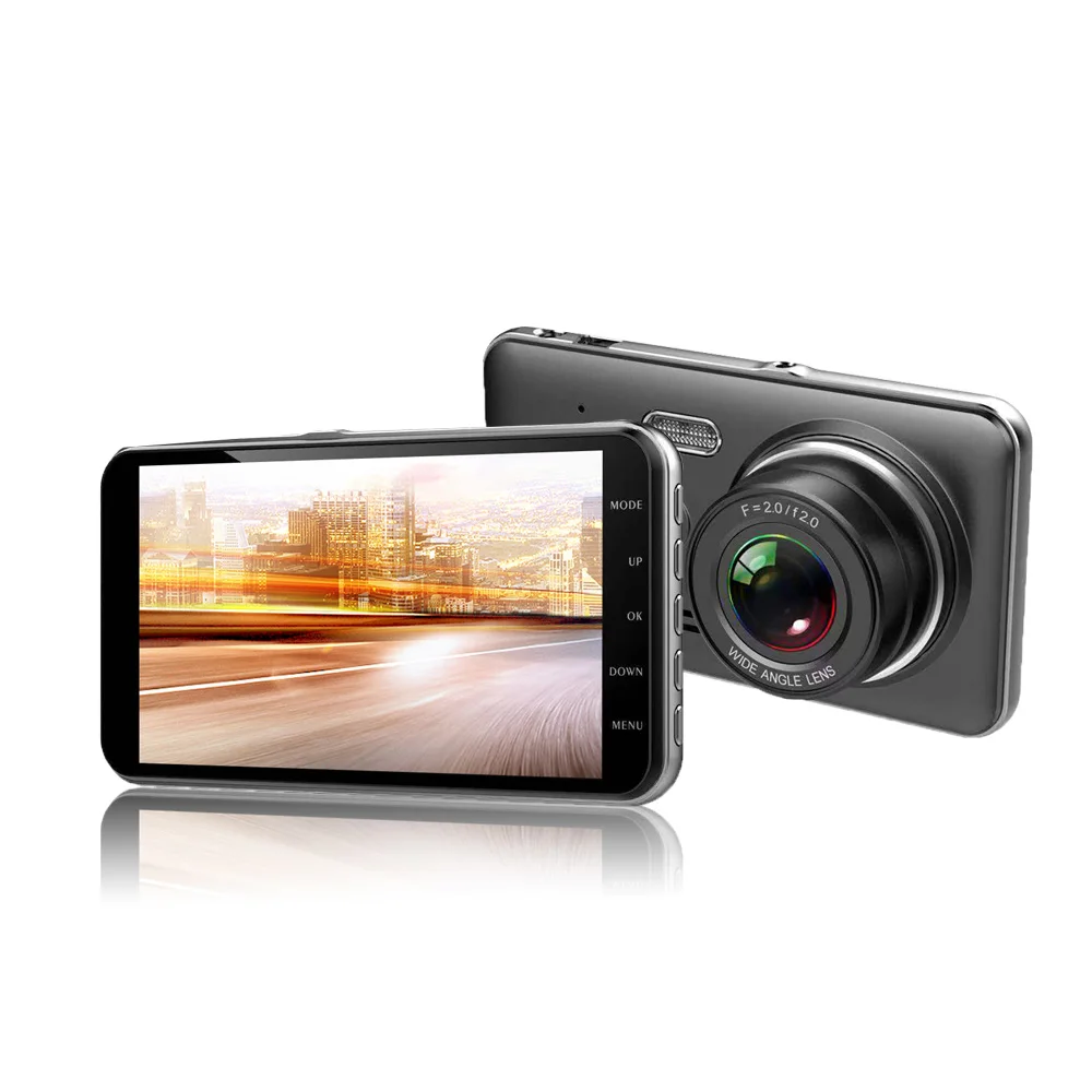 Eaglecam Автомобильный видеорегистратор 4 дюйма Автомобильная камера с двумя объективами FHD 1080P видеорегистратор с камерой заднего вида регистратор с ночным видением - Название цвета: Only Front Camera
