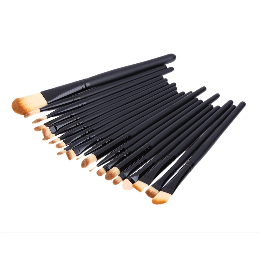

20pcs Cosmetic Brushes Face Powder Foundation Concealer Brush Eye shadow Makeup Brush Set Wooden Handle Makeup Cosmetic Brushes
