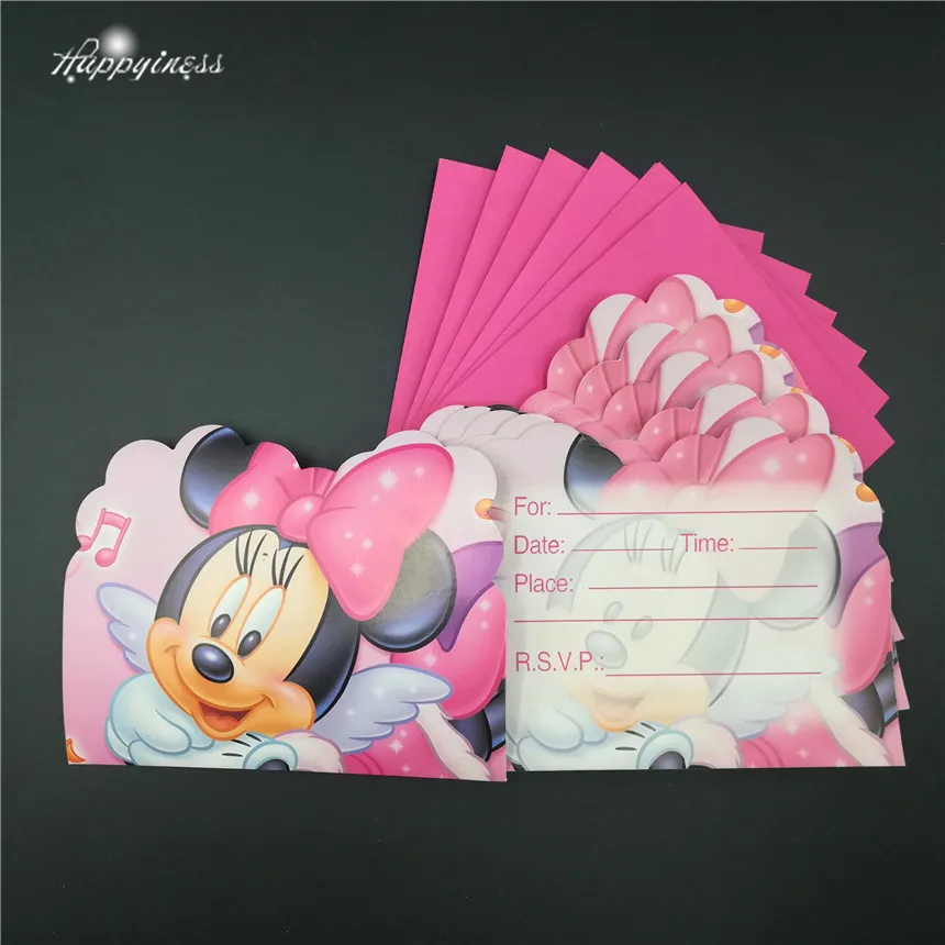 6 Pcs Invitation Cartes 6 Pcs Enveloppe Enfant De Bande Dessinee Minnie Souris Carte D Invitation Fournitures Evenement De Fete D Anniversaire Partie Decoration Aliexpress 6 Pcs Invitation Cartes 6 Pcs Enveloppe Enfant De Bande Dessinee Minnie Souris Carte D Invitation Fournitures Evenement De Fete D Anniversaire Partie Decoration Aliexpress