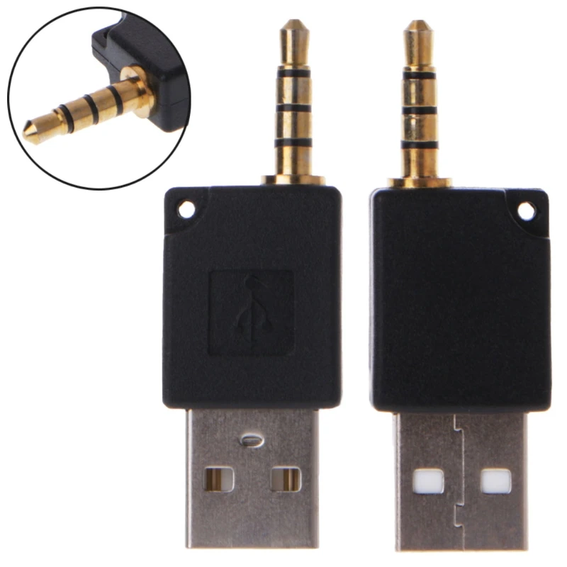 Адаптер 3 5 мм к USB 2 0 Мужской Aux дополнительный адаптер для Apple iPod 1st 2nd MP3