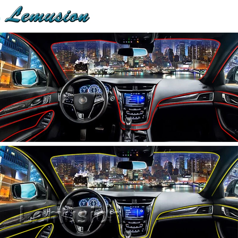 Автомобильный неоновый светильник светящаяся Светодиодная лента для Lexus RX NX GS