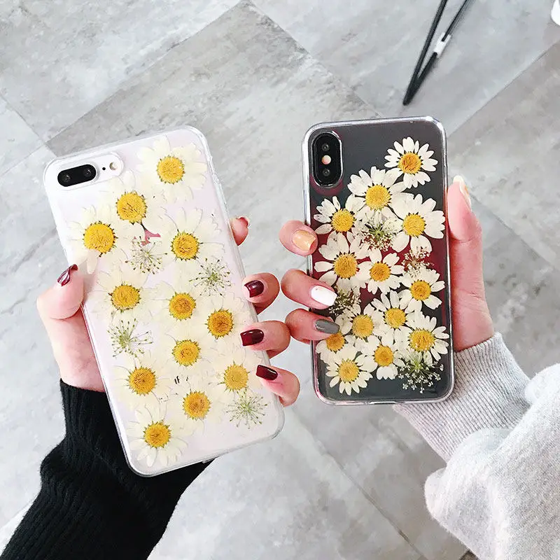 Dried Real Flowers phone case for iphone xr xs max x 6 6s 7 8 plus
