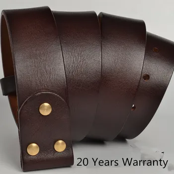 

38.5cm width Male buckle minimalist leather without belt head layer leather casual hand waistband pure bovine leather belt