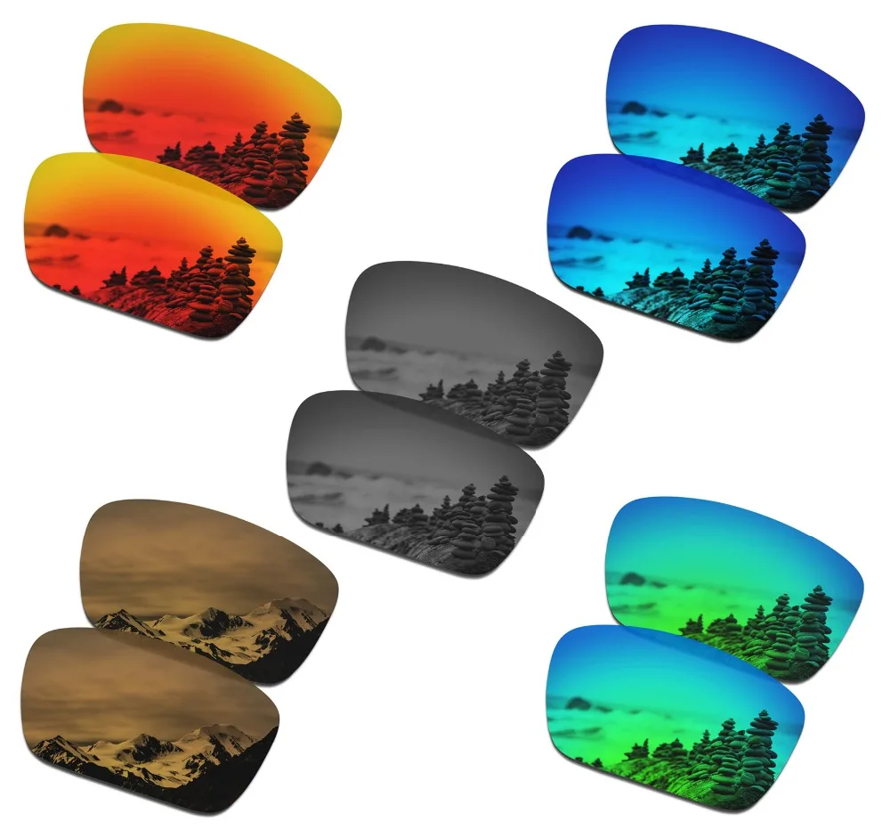

SmartVLT 5 Pairs Polarized Sunglasses Replacement Lenses for Oakley Fuel Cell - 5 Colors
