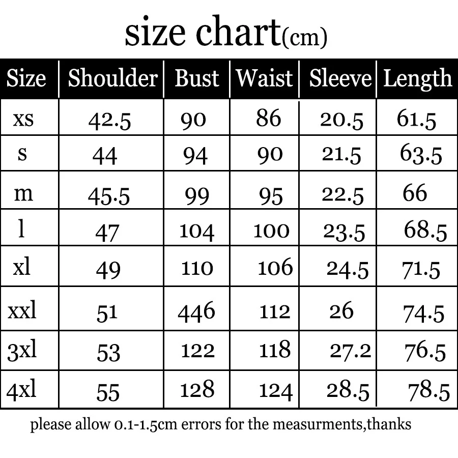 tshirt size