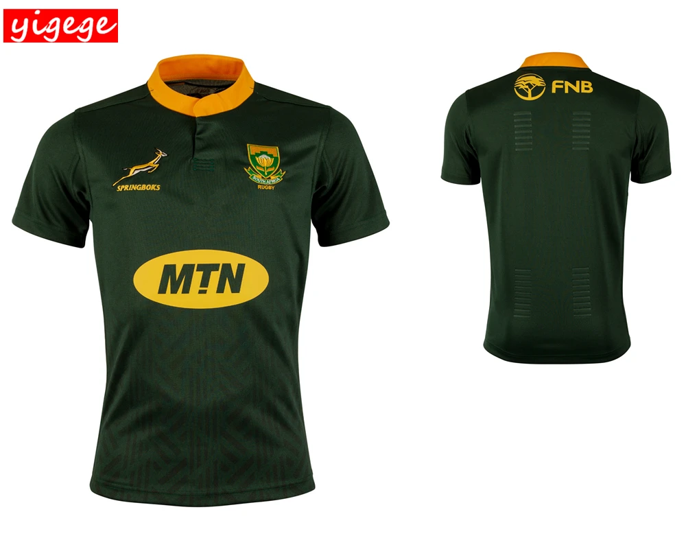 

2018 2019 South Africa Home and away Jersey shirt Springboks South African national team rugby jerseys shirts s-3xl