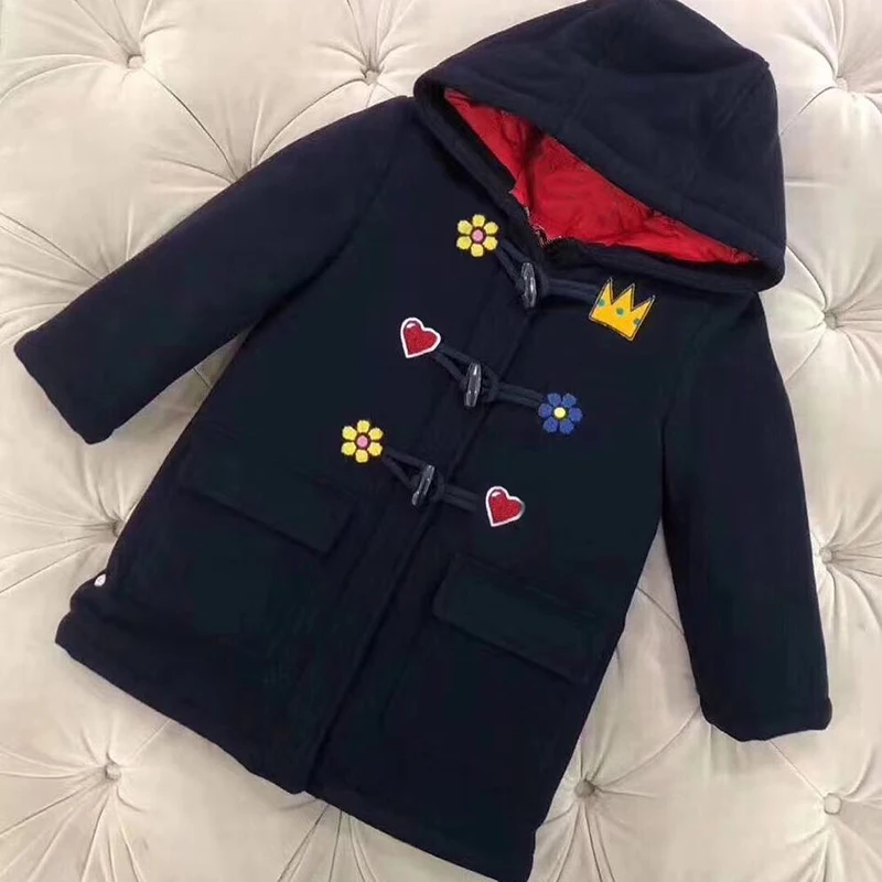 

kid girls overcoat new fashion clothes for Children Teens autumn winter coat warm outerwear in late of Dec