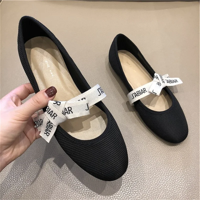 

2019 Sunmmer Women Flats Mesh Casual Polka Dot Round Toe Mary Janes Daily Zapatos De Mujer Flats Shoes