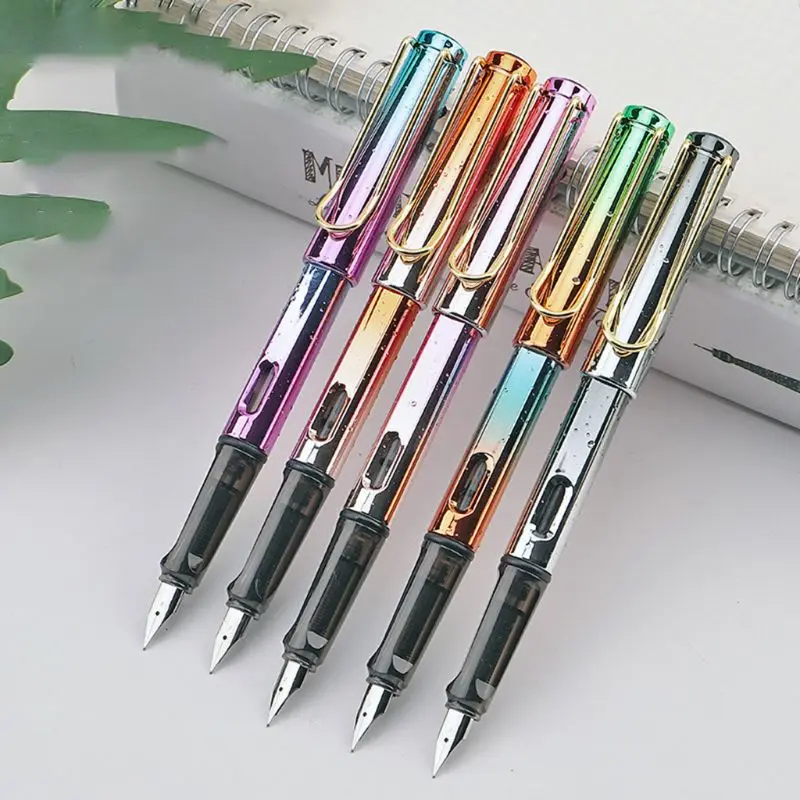 

Water Drop Gradient Fountain Pen Business Student 0.38 mm Extra Fine Nib Calligraphy School Office Supply Writing Tool Gift C26