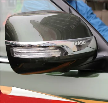 

Chrome Rear-view Side Mirror Cover Trims For Toyota Land Cruiser Prado FJ 150 Accessories