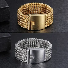 30 мм ширина, 23 см длина лучшие друзья браслет Мужская мода никогда не выцветает золотые браслеты из нержавеющей стали ювелирные изделия