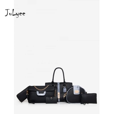

Julyee Snake Skin Pattern Tote Bag Set