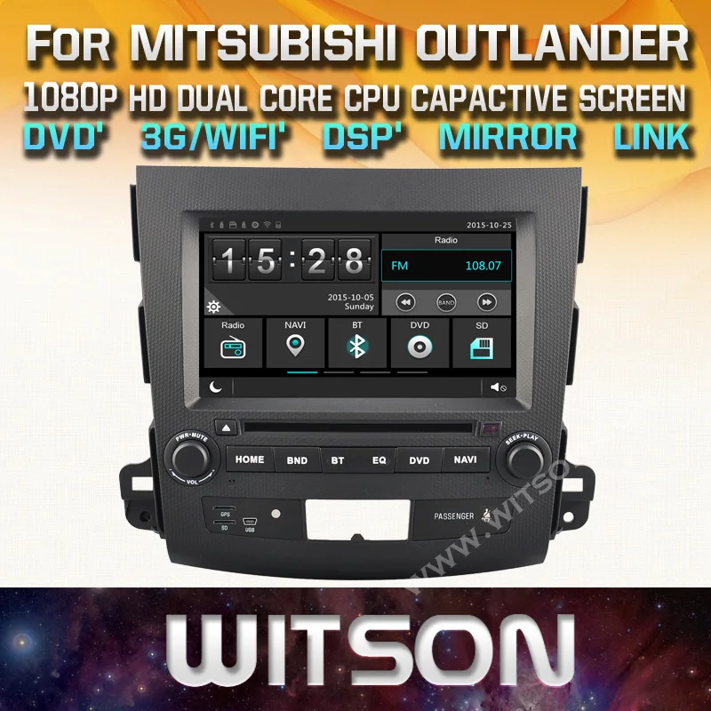 WITSON автомобильный DVD GPS для MITSUBISHI OUTLANDER с пленочным экраном + 1080P DSP WiFi 3G DVR хорошая