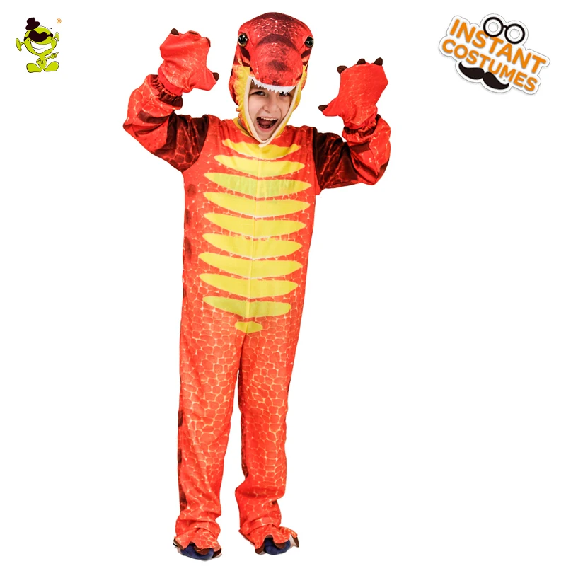 Kopen Kids Dinosaurus Triceratops Tyrannosaurus Stegosaurus Kostuum Cosplay Jurassic Park Dier Kleren Rollenspel voor Halloween Party