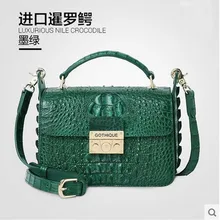 gete The new 2016 real crocodile wome handbag inclined female single shoulder bag crocodile leather bag