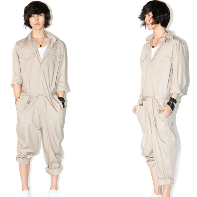 

Male Trousers Tidal Current Male Harem Casual Pants Men Overalls Jumpsuit Casual Culottes Pants Men Pantalon Homme Trousers Men