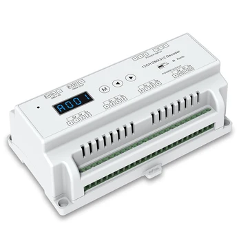 

D12;12CH 12-36V Constant Voltage DMX512 Decoder;Grey levels: 4096/CH;12CH, 5A/CH output