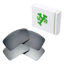 2 пары Mryok поляризованные Сменные линзы для солнцезащитных очков Оукли 1 и 2 Солнцезащитные очки Серебро Титан и черный ИК